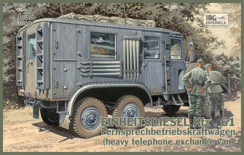 IBG Military Models 1/35  WWII Einheits Diesel Kfz61 German Communications Van Kit