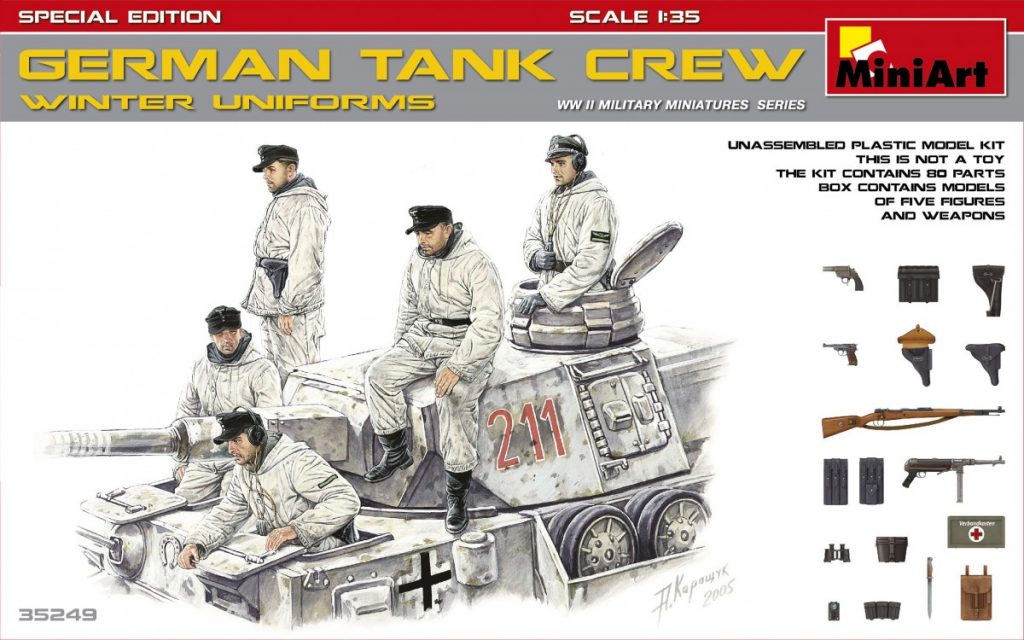 MiniArt 1/35 WWII Soviet Tank Crew Winter Uniforms (5) w/Weapons Speci –  Red Star Hobbies