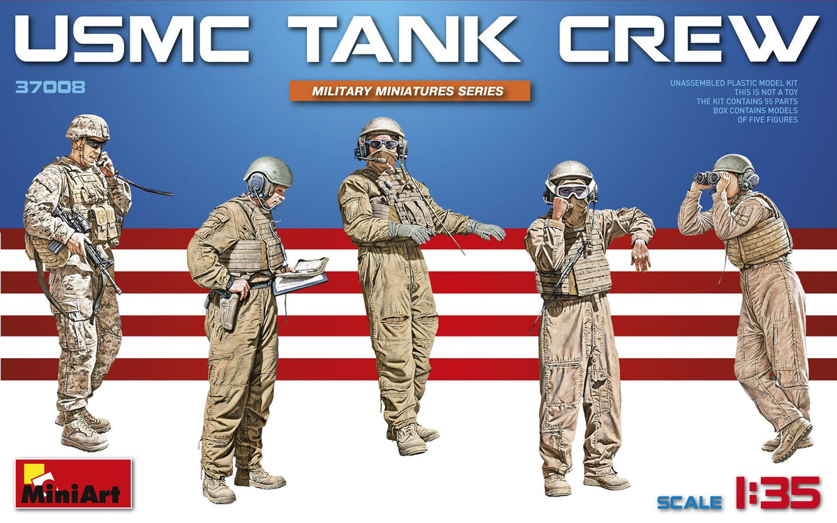 MiniArt 1/35 WWII US Tank Crew (5) (Special Edition) Kit – Military Model  Depot