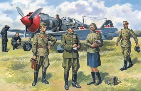ICM 1/48 Soviet AF Pilots & Ground Personnel 1943-45 (7 Figures) Kit