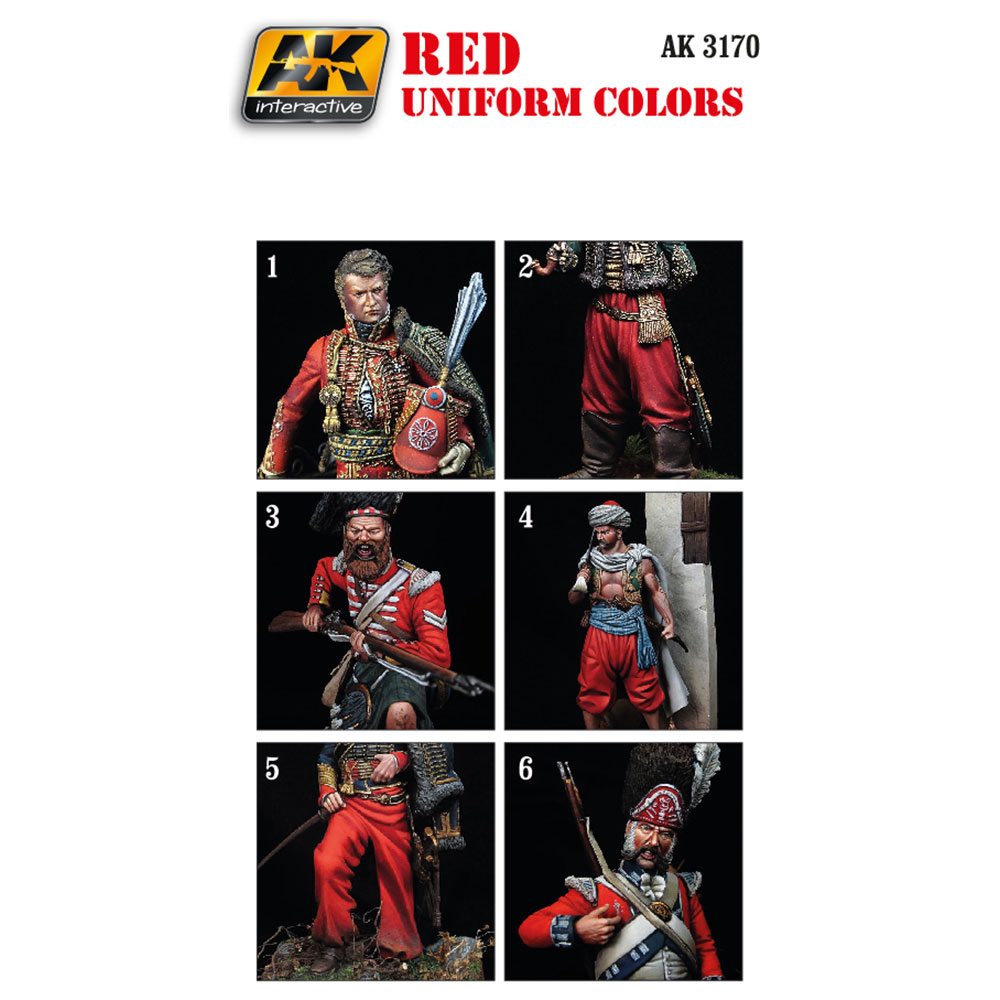 AK Interactive AK11604 Inferno and Red Creatures 6x17ml - Slot Car-Union