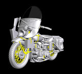 MiniArt 1/35 US Motorcycle Repair Crew (3) w/2 Motorcycles, Tools & Boxes Kit