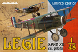 Eduard Aircraft 1/48 Legie Spad XIII cs pilotu BiPlane (Ltd Edition Plastic Kit)