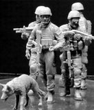 Master Box Ltd 1/35 Modern US Infantry Cordon & Search (4) w/Special Dog Kit