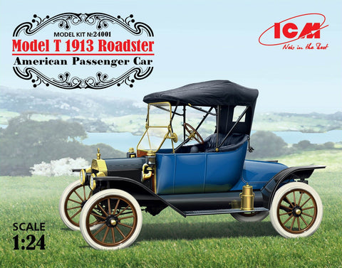 ICM 1/24 American Model T 1913 Roadster Passenger Car Kit