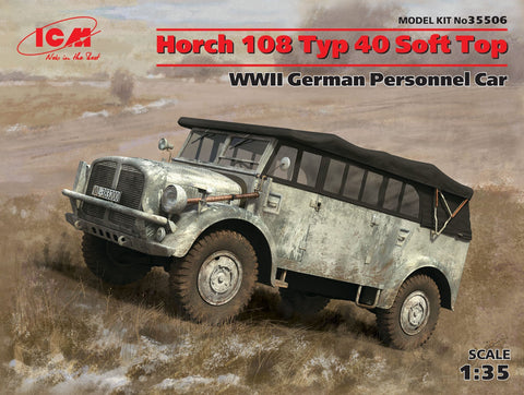 ICM 1/35 WWII German Horch 108 Type 40 Soft Top Personnel Car Kit