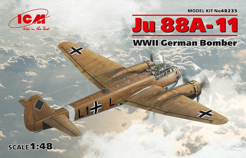 ICM Aircraft 1/48 WWII German Ju88A-11 Bomber Kit