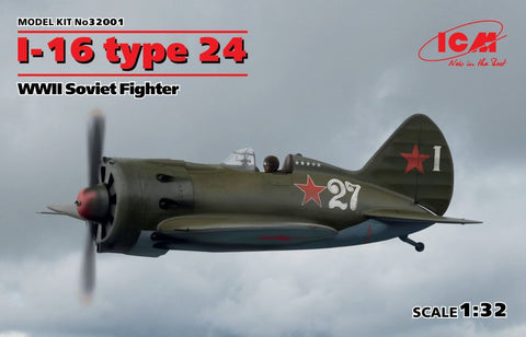 ICM 1/32 WWII Soviet I16 Type 24 Fighter Kit
