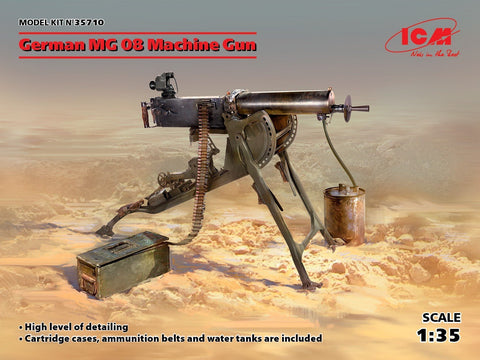 ICM Military Models 1/35 German MG08 Machine Gun (New Tool) Kit