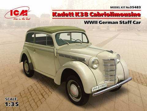 ICM 1/35 WWII German Kadett K38 Convertible Staff Car Kit