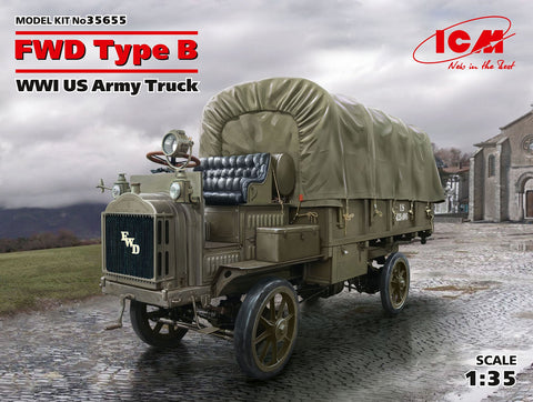 ICM 1/35 WWI US FWD Type B Army Truck (New Tool) Kit