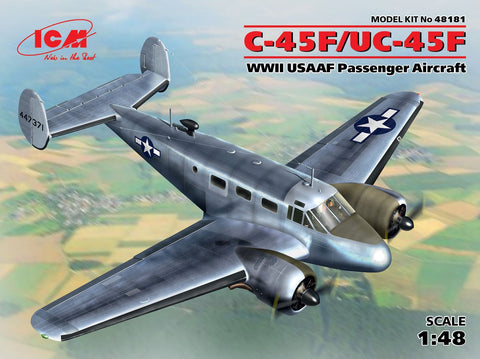 ICM Aircraft 1/48 WWII C45F/UC45F USAAF Passenger Aircraft Kit