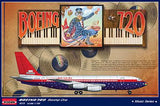 Roden 1/144 B720 Starship One Led Zeppelin, Elton John Band Tour Passenger Airliner Kit