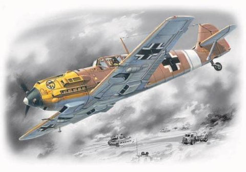 ICM 1/72 WWII Messerschmitt Bf109E7/Trop Fighter Kit
