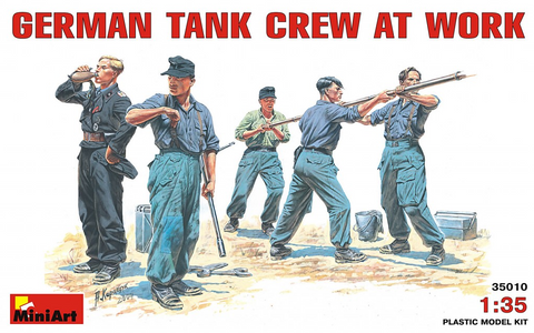 MiniArt 1/35 German Tank Crew at Work (5 Figures) Kit