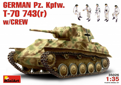 MiniArt 1/35 PzKpfw T70 743(r) w/5 Crew Kit