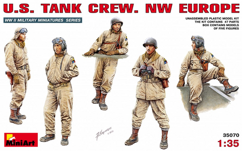 MiniArt 1/35 US Tank Crew NW Europe (5 Figures) Kit