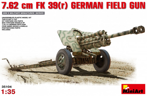 MiniArt 1/35 7.62cm FK39(r) German Field Gun Kit
