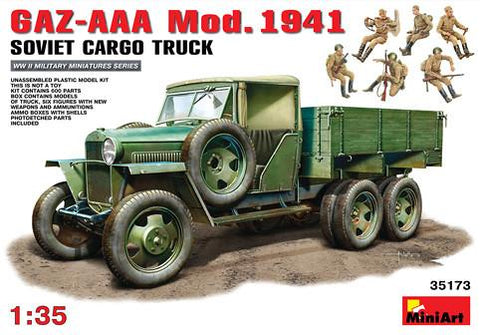 MiniArt 1/35 Soviet GAZ-AAA Mod 1941 Cargo Truck w/6 Crew Kit