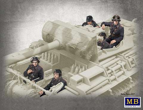 Master Box 1/35 German Tank Crew Figures 1944-1945 (5 Tankers) Kit