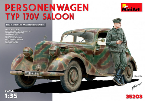 MiniArt Military Models	1/35 Type 170V Saloon 4-Door Personnel Car Kit