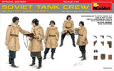MiniArt 1/35 WWII Soviet Tank Crew Winter Uniforms (5) w/Weapons Special Edition Kit