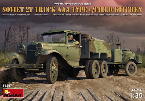 MiniArt 1/35 WWII Soviet 2T AAA-Type Truck w/Field Kitchen Kit