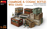 MiniArt 1/35 Champagne & Cognac Bottles w/Crates Kit