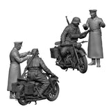 Zvezda 1/35 WWII German R12 Motorcycle w/Rider & Officer Kit