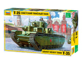 Zvezda 1/35 Soviet T35 Heavy Tank Kit