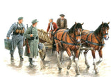 Master Box Ltd 1/35 Somewhere in Europe 1944 (4 Figures, 2 Horses & Cart) Kit
