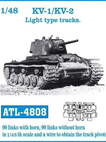Friulmodel Military 1/48 KV1/KV2 Light Track Set (90 Links w/Horn, 90 w/Out)