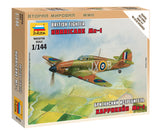 Zvezda 1/144 WWII British Hurricane Mk I Fighter (Snap Kit)