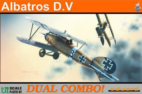 Eduard Aircraft 1/72 Albatros D V Fighter Dual Combo Profi-Pack Kit