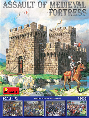 MiniArt Military 1/72 Assault of Medieval Fortress w/Figures