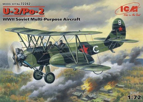 ICM 1/72 WWII Soviet U2/Po2 Multi-Purpose Aircraft Kit