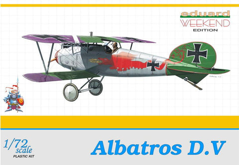 Eduard Aircraft 1/72 Albatros D V BiPlane Wkd Edition Kit
