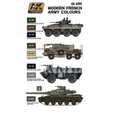 AK Interactive Modern French Army Acrylic Paint Set (6 Colors) 17ml Bottles
