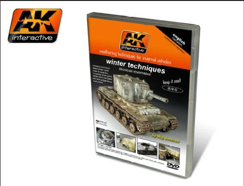 AK Interactive Winter Weathering Techniques for Invernal Vehicles PAL DVD