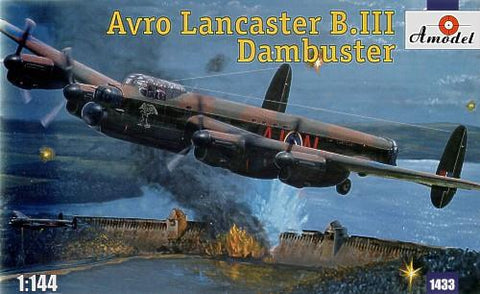 A Model From Russia 1/144 Avro Lancaster B III Dambuster Bomber Kit