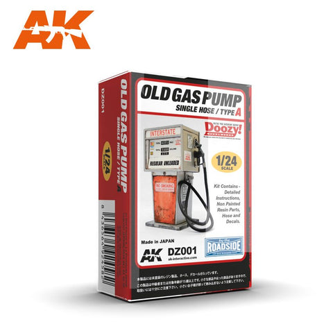 AK Interactive 1/24 Doozy Series: Interstate Old-Type Gas Pump w/Single Hose (Resin) Kit
