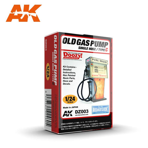 K Interactive 1/24 Doozy Series: Pure NOLEAD Old-Type Gas Pump w/Single Hose (Resin) Kit
