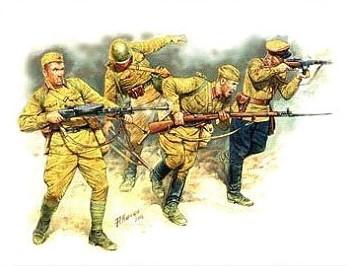 Master Box Ltd 1/35 Soviet Infantry in Action Eastern Front 1941-42 (4) Kit