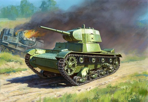 Zvezda Military 1/100 Soviet T26M Light Tank Kit