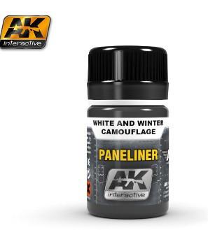 AK Interactive Air Series: Panel Liner White & Winter Camouflage Enamel Paint 35ml Bottle
