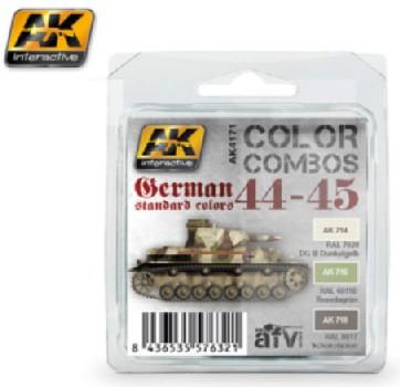 AK Interactive Color Combos: German Standard 44-45 Acrylic Paint Set (3 Colors) 17ml Bottles