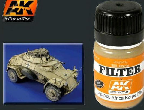 AK Interactive Afrika Korps Filter Enamel Paint 35ml Bottle