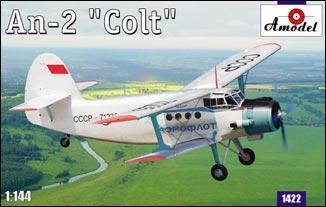 This is an A Model From Russia 1/144 Antonov An2 Colt Multipurpose STOL Aircraft Kit