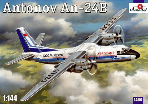 A Model From Russia 1/144 Antonov An24B Passenger Airliner Kit