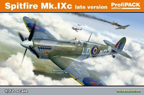 Eduard Aircraft 1/72 Spitfire Mk IXc Late Version Fighter Profi-Pack Kit (Re-Issue)